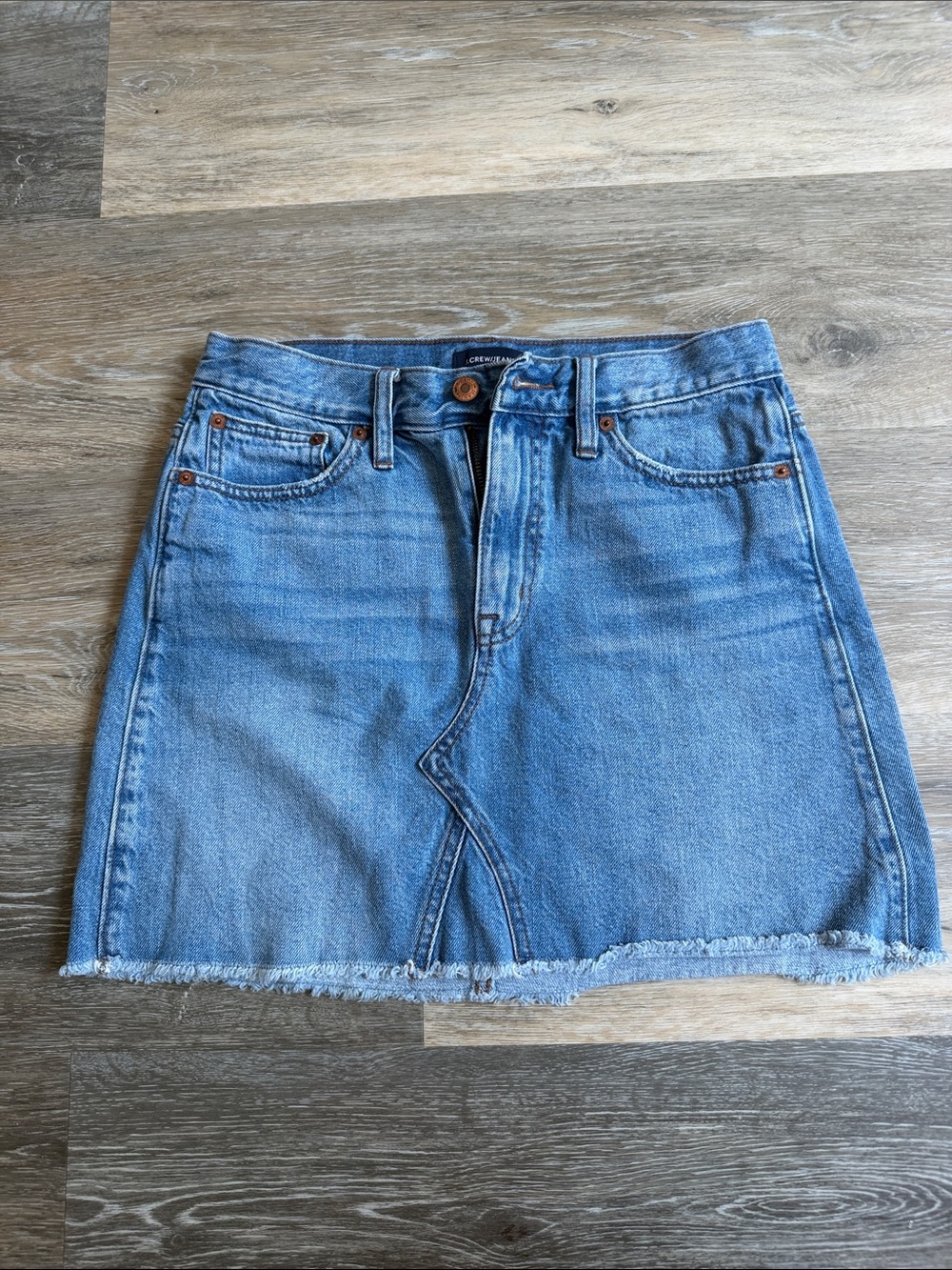 J. Crew Light Blue Denim Mini Skirt